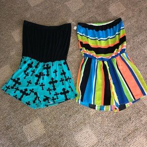 Set of Two!!! Colorful Rompers